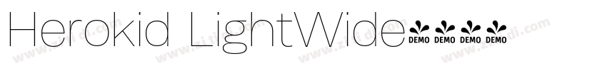 Herokid LightWide字体转换